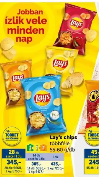 Metro Lay's chips ajánlat