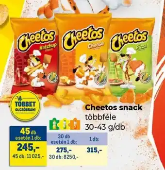 Metro Cheetos snack ajánlat