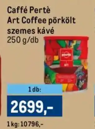 Metro Caffé perté art coffee pörkölt szemes kávé ajánlat