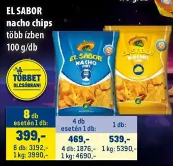 Metro El sabor nacho chips ajánlat