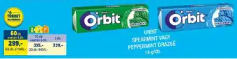 Metro Orbit spearmint vagy peppermint drazsé ajánlat