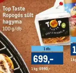 Metro Top taste ropogós sült hagyma ajánlat