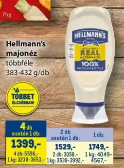 Metro Hellmann's majonéz ajánlat