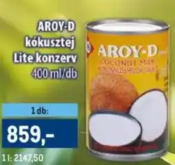 Metro Aroy-d kókusztej lite konzerv ajánlat