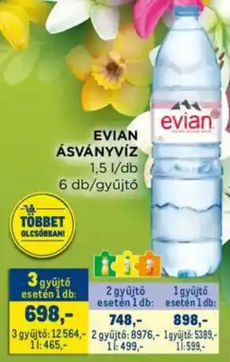 Metro Evian ásványvíz ajánlat