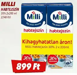 CBA Milli habtejszín ajánlat