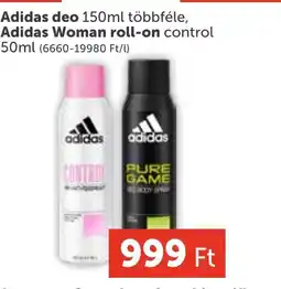 PRIVÁT Adidas deo/Adidas Woman roll-on ajánlat