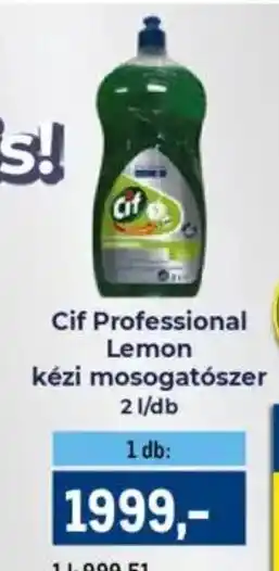 Metro Cif professional lemon kézi mosogatószer ajánlat