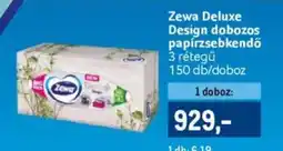 Metro Zewa deluxe design dobozos papírzsebkendő ajánlat