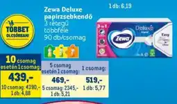 Metro Zewa deluxe papírzsebkendő ajánlat