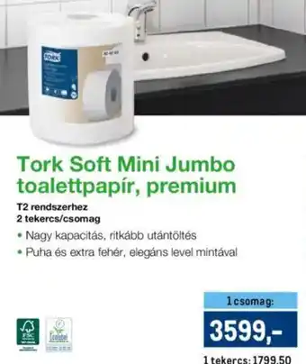 Metro Tork soft mini jumbo toalettpapír, premium ajánlat