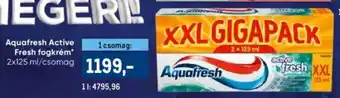 Metro Aquafresh active fresh fogkrém ajánlat