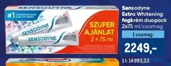 Metro Sensodyne extra whitening fogkrém duopack ajánlat