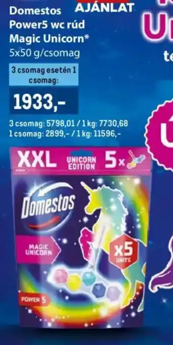 Metro Domestos power5 wc rúd magic unicorn ajánlat