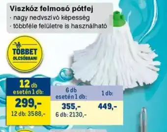 Metro Viszkóz felmosó pótfej ajánlat