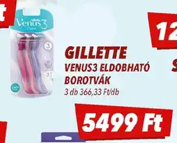 CBA Gillette venus3 eldobható borotvák ajánlat