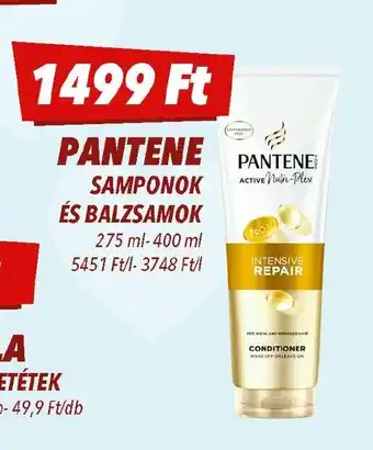 CBA Pantene samponok és balzsamok ajánlat