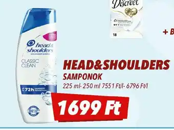 CBA Head&shoulders samponok ajánlat