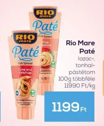 GRoby Rio Mare Paté lazac-, tonhal- pástétom ajánlat