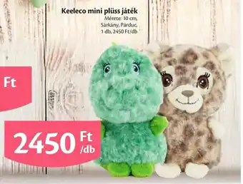 EcoFamily Keeleco mini plüss játék ajánlat