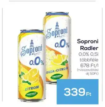 GRoby Soproni Radler 0,0% ajánlat