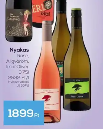 GRoby Nyakas Rosé, Aligvárom, Irsai Olivér ajánlat