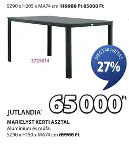 JYSK Jutlandia marielyst kerti asztal ajánlat