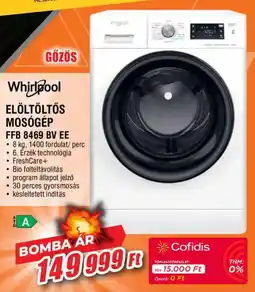 Expert Whirlpool elöltöltős mosógép ajánlat