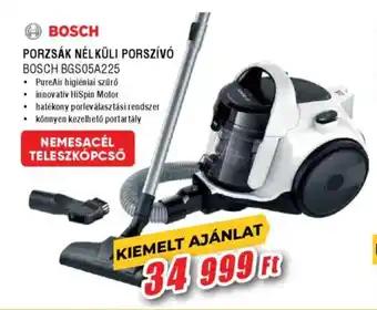 Expert Bosch porzsák nélküli porszívó ajánlat