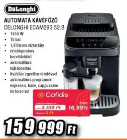 Expert Delonghi automata kávéfőző ajánlat