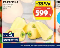 ALDI TV-Paprika ajánlat