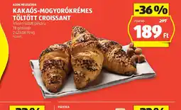 ALDI Kakaós-mogyorókrémes töltött croissant ajánlat