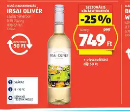 ALDI Irsai Olivér ajánlat