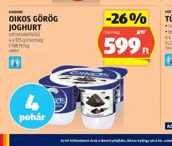 ALDI Danone Oikos Görög Joghurt ajánlat