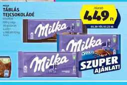 ALDI Táblás tejcsokoládé ajánlat