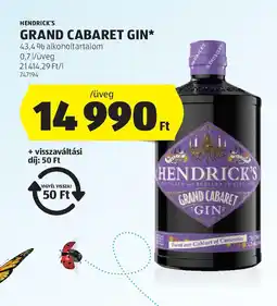 ALDI Hendrick's Grand Cabaret Gin ajánlat