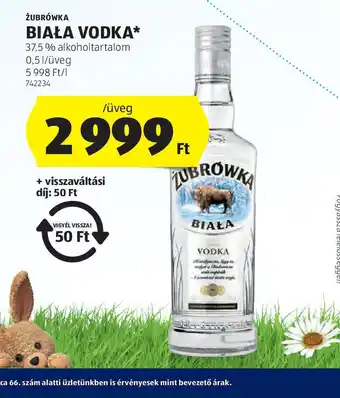 ALDI Zubrówka Biała Vodka ajánlat