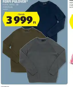 ALDI Ferfi Pulover ajánlat