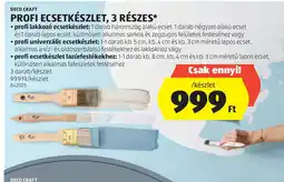 ALDI DECO CRAFT PROFI ECSETKÉSZLET, 3 RÉSZES ajánlat