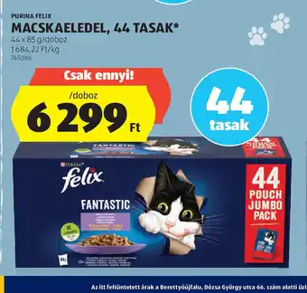 ALDI Purina Felix Macskaeledel ajánlat