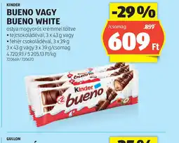 ALDI Kinder Bueno lub Bueno White ajánlat