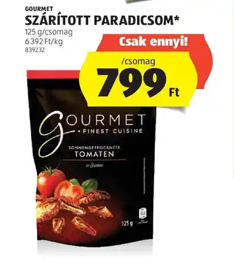 ALDI Suszone pomidory Gourmet ajánlat