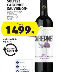 ALDI Eger Soltész Cabernet Sauvignon ajánlat