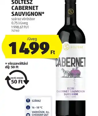 ALDI Eger Soltész Cabernet Sauvignon ajánlat