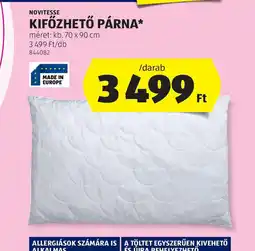 ALDI Novitesse Kifőzhető Párna ajánlat