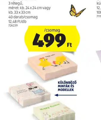 ALDI Húsvéti szalvéta ajánlat