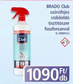 PlusMarket BRADO Club szórófejes vízkőoldó tisztítószer foszforsavval ajánlat