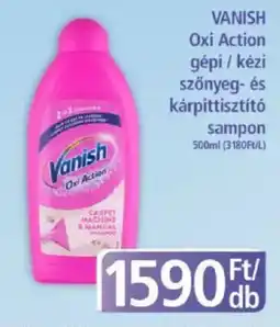 PlusMarket VANISH Oxi Action gépi / kézi szőnyeg- és kárpittisztító sampon ajánlat