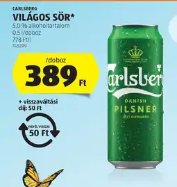 ALDI Carlsberg világos sör ajánlat