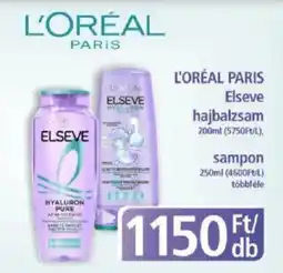 PlusMarket L'ORÉAL PARIS Elseve hajbalzsam / Sampon ajánlat